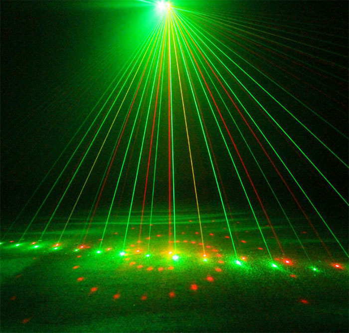 Full color Waterlines Laser light 20 patterns Sound control lamp