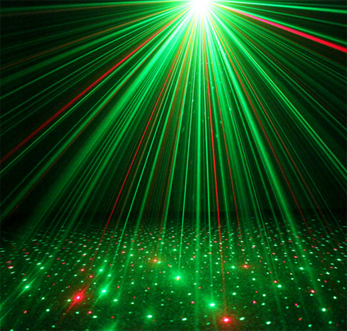 Full color Babysbreath ceiling laser