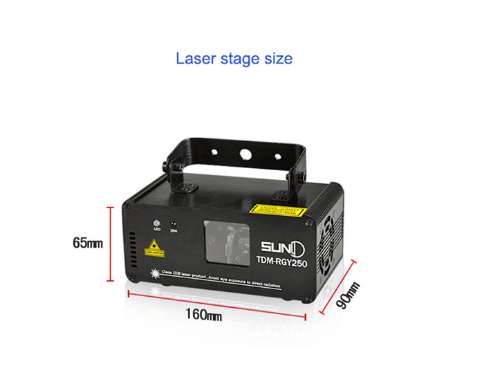 RGB laser line beam lightscanning laser stage