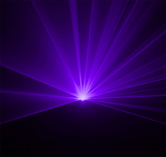 violet laser light beam lamp