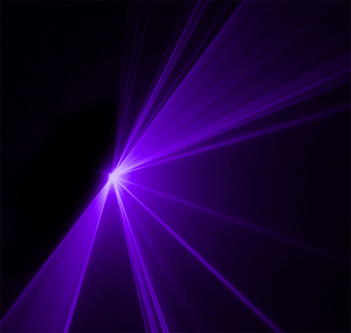 violet laser light beam lamp