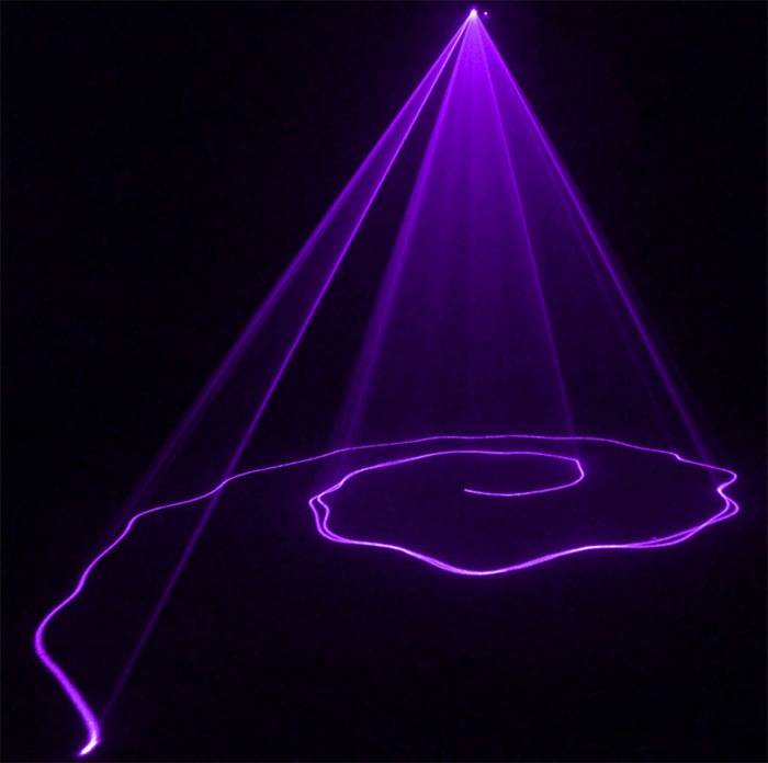 violet laser light beam lamp