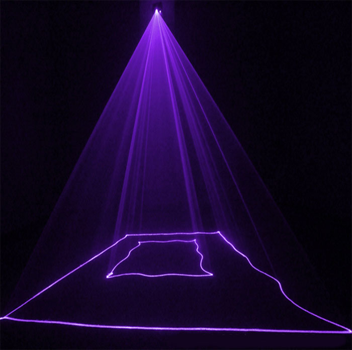 violet laser light beam lamp