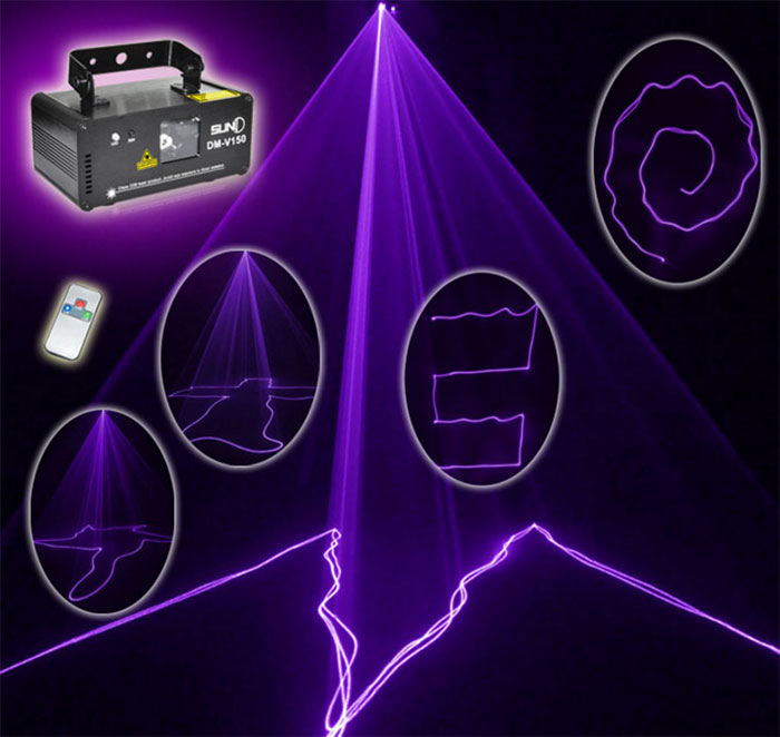 The new violet laser light beam lamp DM V150 KTV flash - Click Image to Close